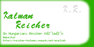 kalman reicher business card